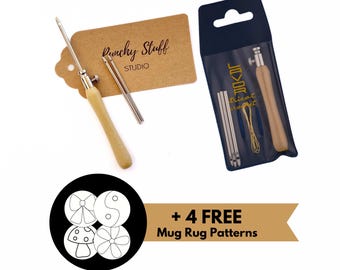AUTHENTIC LAVOR Punch Needle Embroidery Fine Set | Adjustable Loop Lengths | 3 Needle Sizes - 3 mm, 2.5 mm, 1.5 mm