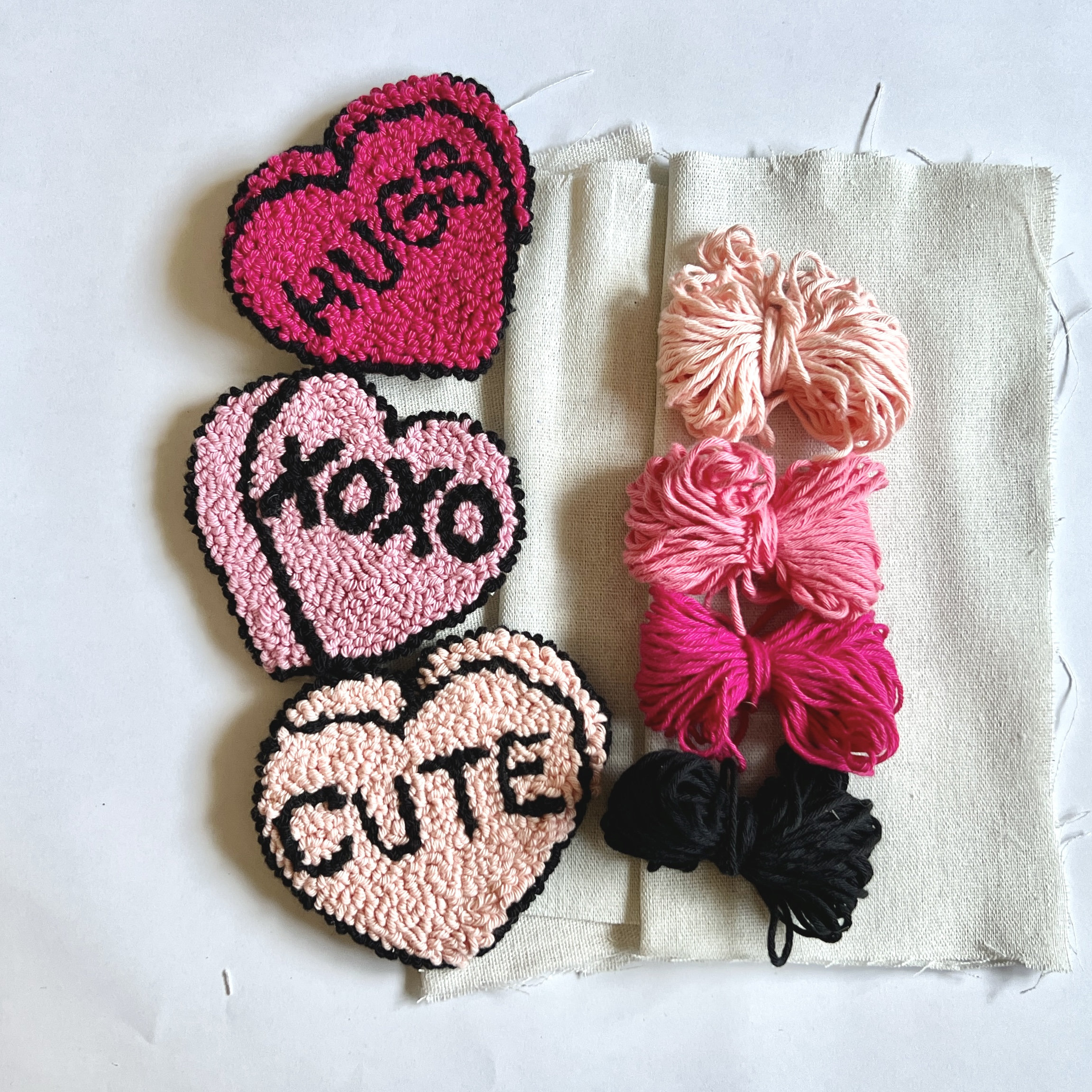 CUSTOM Punch Needle Coaster! – clammy heart