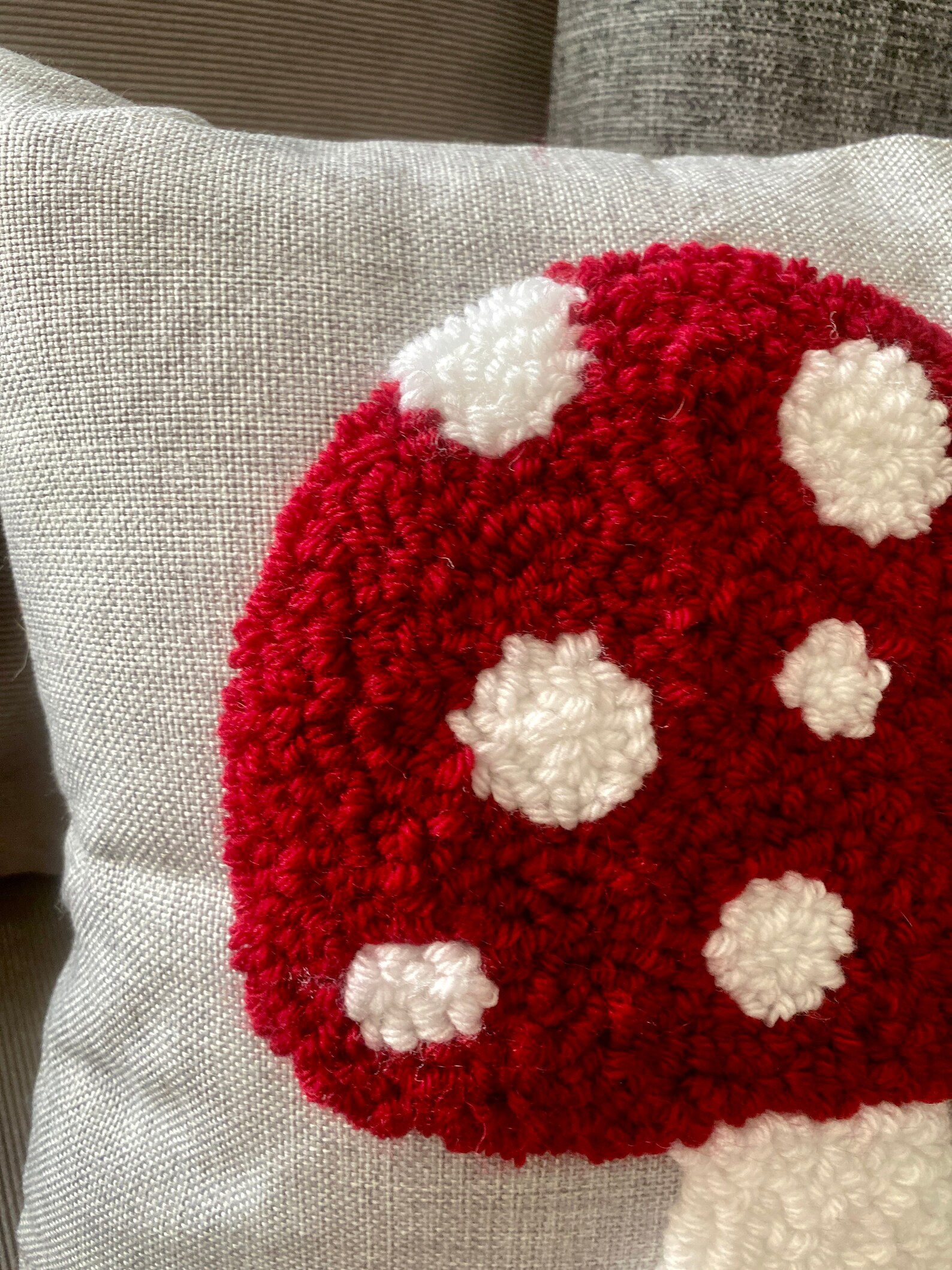 Punch Needle Pillow Kit Starter Needle Punching Throw Pillow Etsy