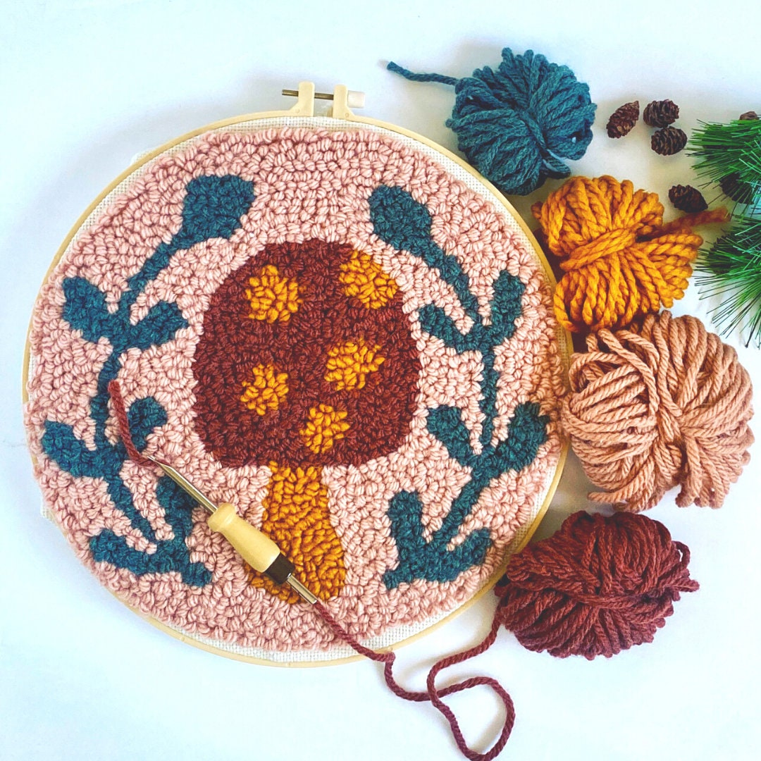 Mushroom DIY Punch Embroidery Kit – plumdiddle