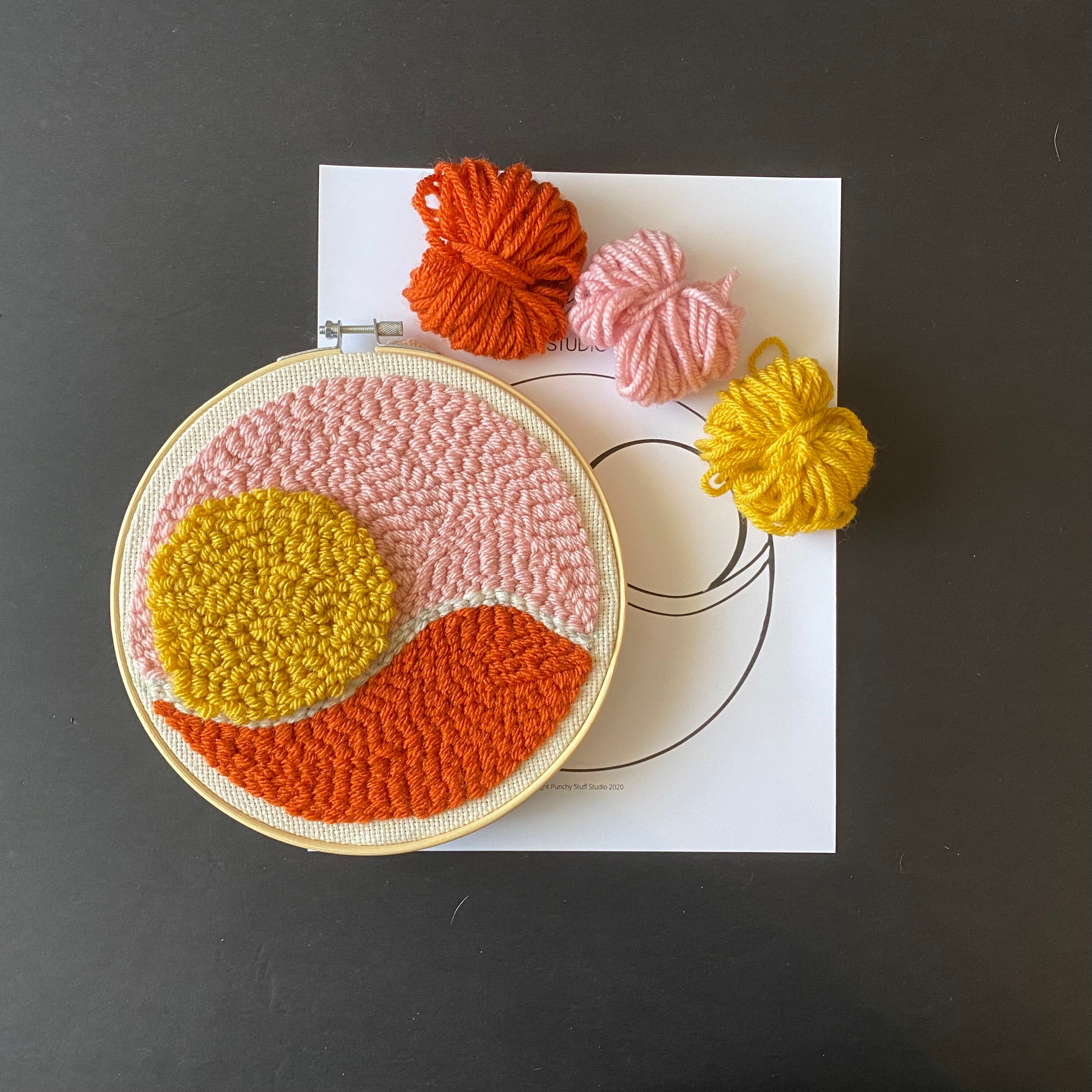 Sunrise Punch Needle Kit by Loops & Threads®