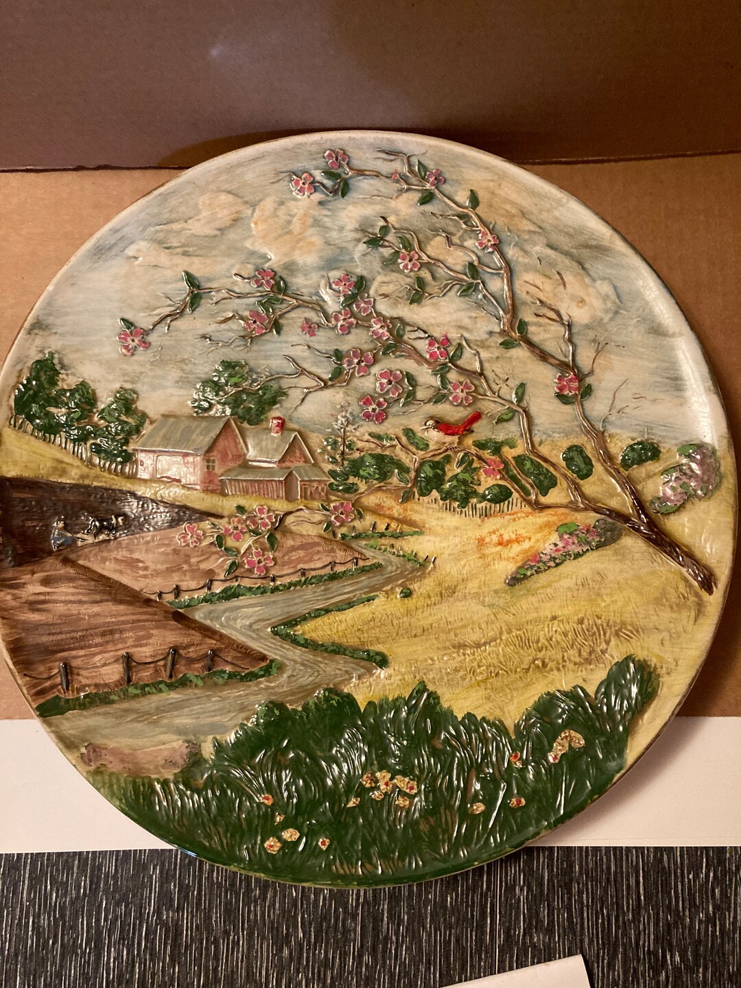 Vintage Byron Molds Ceramic Wall Hanging Etsy