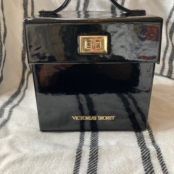 Victoria Secret square black make up box