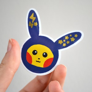 Pikastronaut - Kawaii Metallic Sticker - Cute Kingdoms Collection