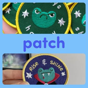 Frog Iron-On Patch - Fred Lanthier