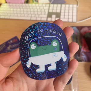Lost in Space Froggie - Glitter Sticker