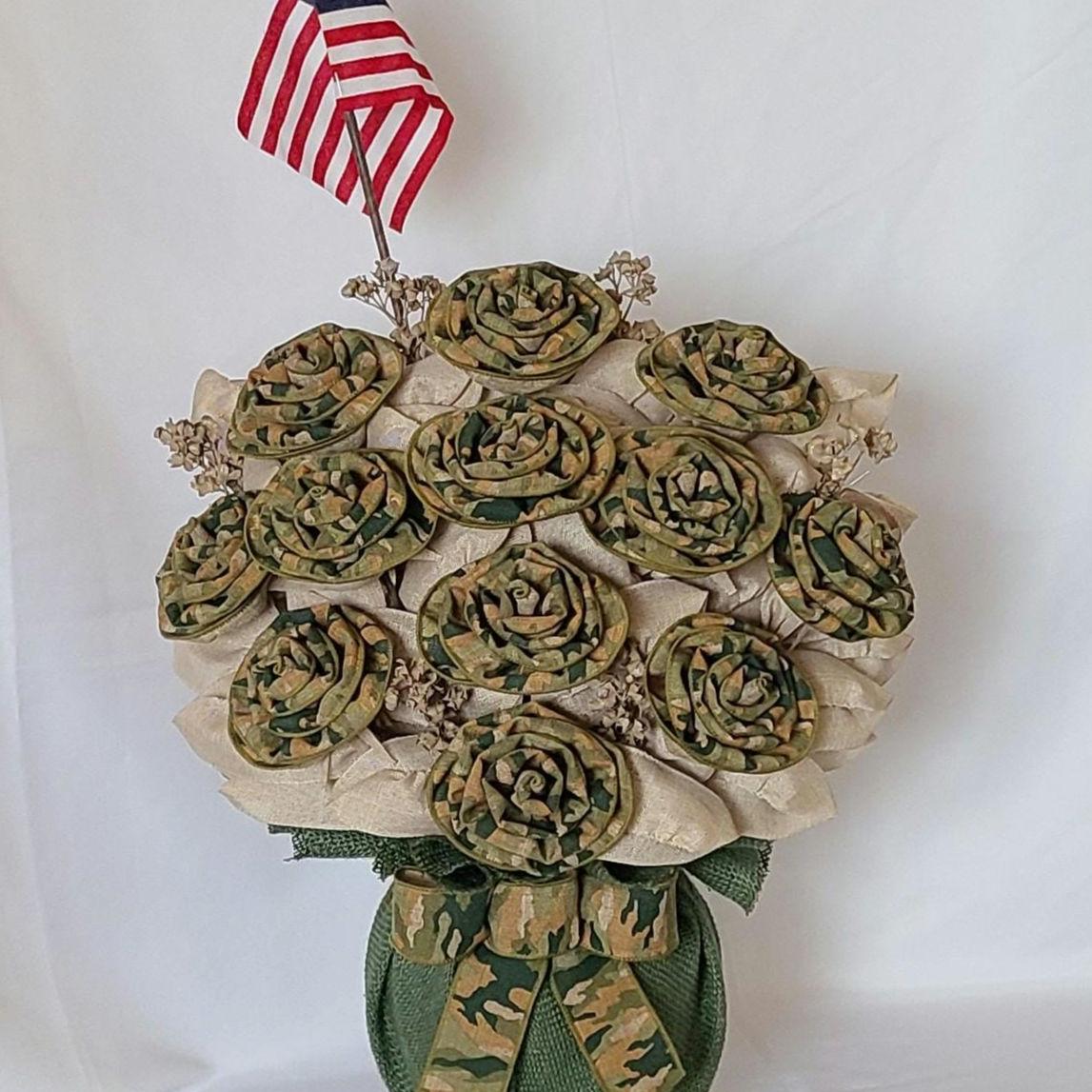 Craig Bachman 2.5 Inch United States Army Ribbon - Army Green Craft Floral Arrangement Gift Wrapping