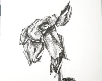 Dying Flowers Art Etsy Choose your favorite dying flower paintings from millions of available designs. etsy