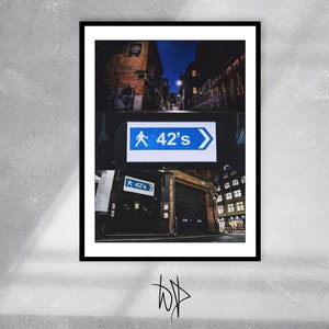 42s Manchester Original High Quality Print