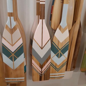 Hand Painted Oar Chevron Design Home Decor Ideas image 2