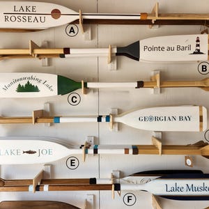 Custom Painted Canoe Paddle: Personalized Lake / Cottage / House Decor