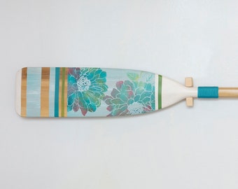 Hand Painted Oar Flower; Home Decor Ideas