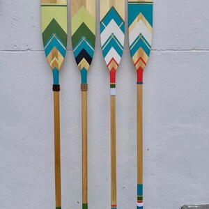 Hand Painted Oar Chevron Sage Green Home Decor Ideas image 5