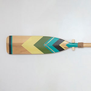 Hand Painted Oar Chevron Sage Green Home Decor Ideas image 7