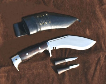 Nepalese Handmade/Gurkha Issue using Kukri-kukri knife-khukuri, Fighting & Survival knife from Nepal-Eagle panawal (7 inch Blade)