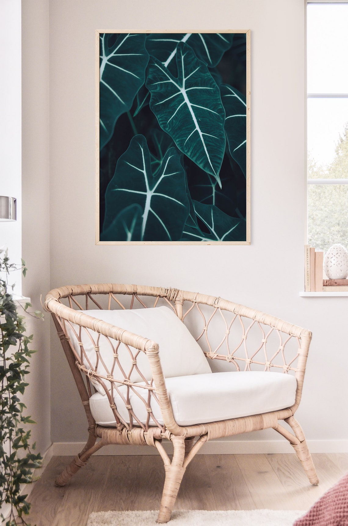 Botanical Leaves Leaves Wall Art Printable wall art Art | Etsy