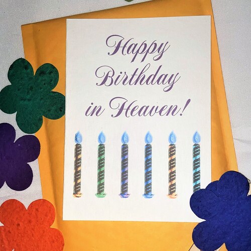 Birthday in Heaven Cemetery Decorations Grave Decorations Etsy