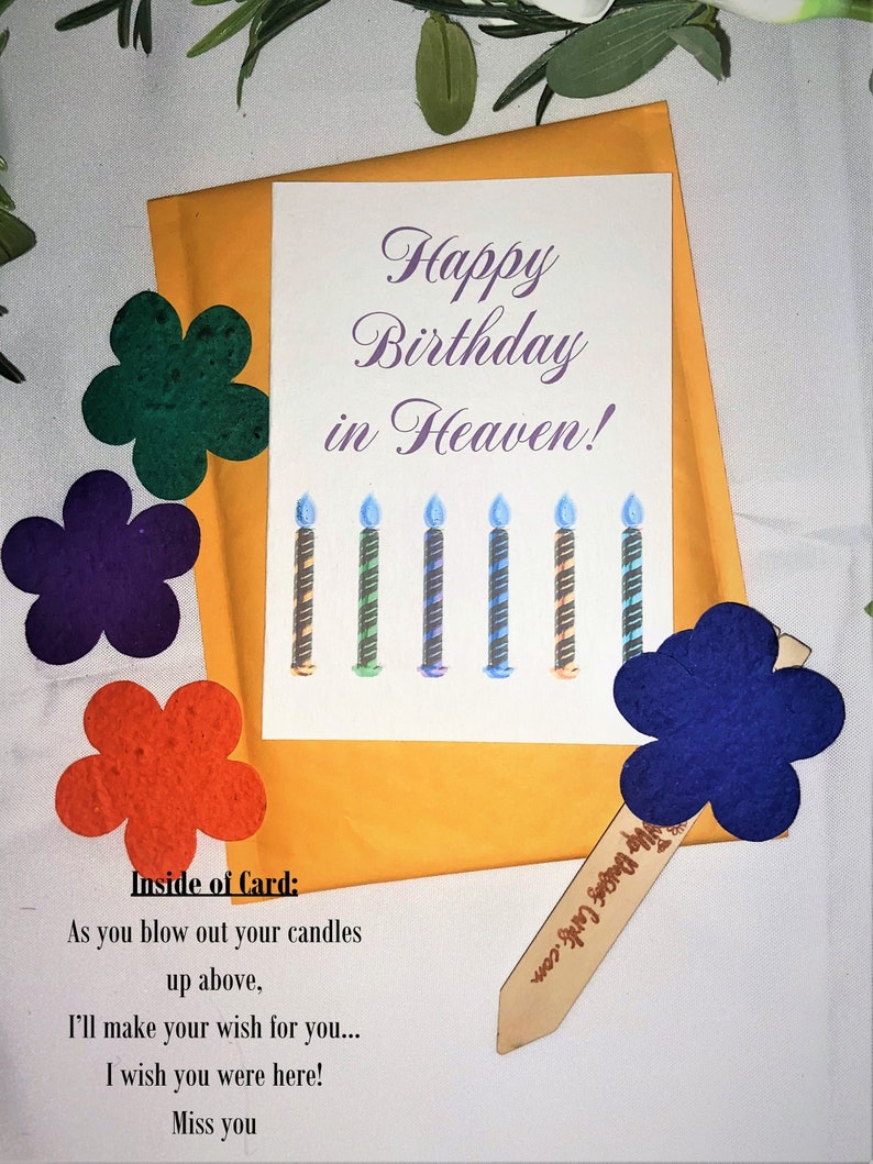 Birthday in Heaven Cemetery Decorations Grave Decorations Etsy