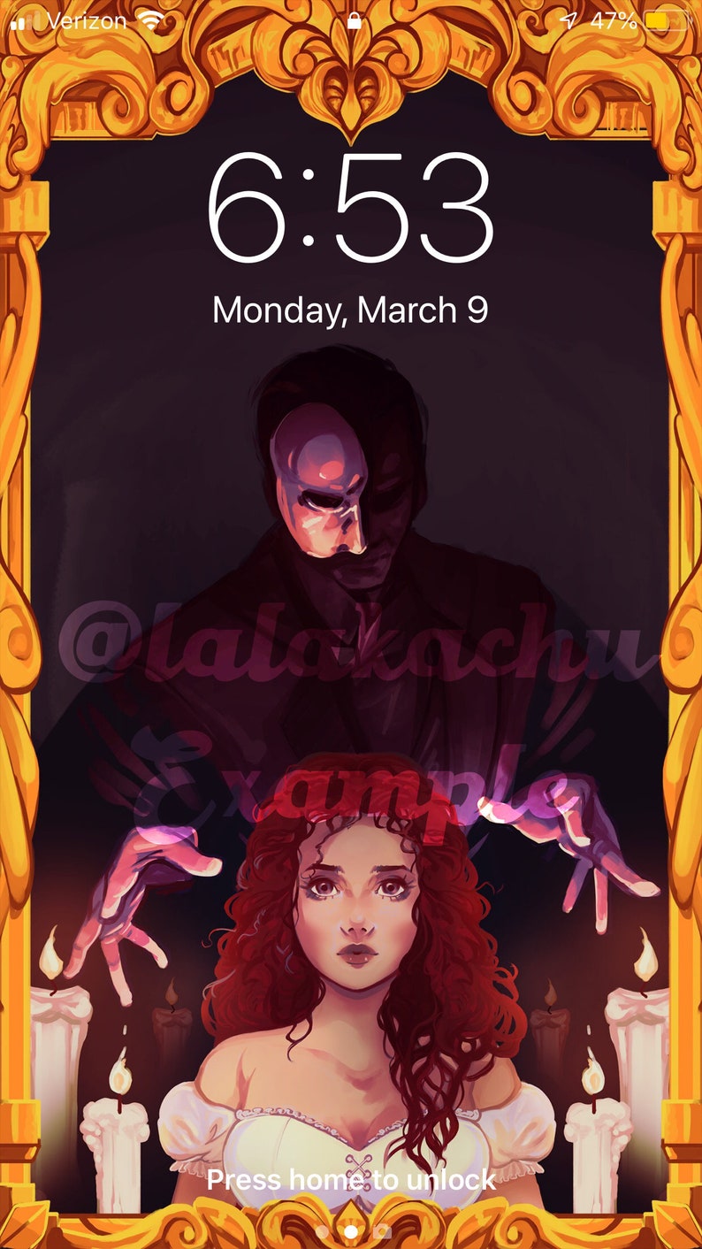 iPhone Wallpaper Phantom of the Opera image 1