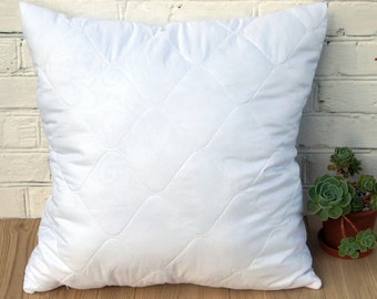 Empty pillow insert shell with zipper, Inner pillowcase for synthetic down filling, Microfiber cushion cover insert for DIY pillow shams