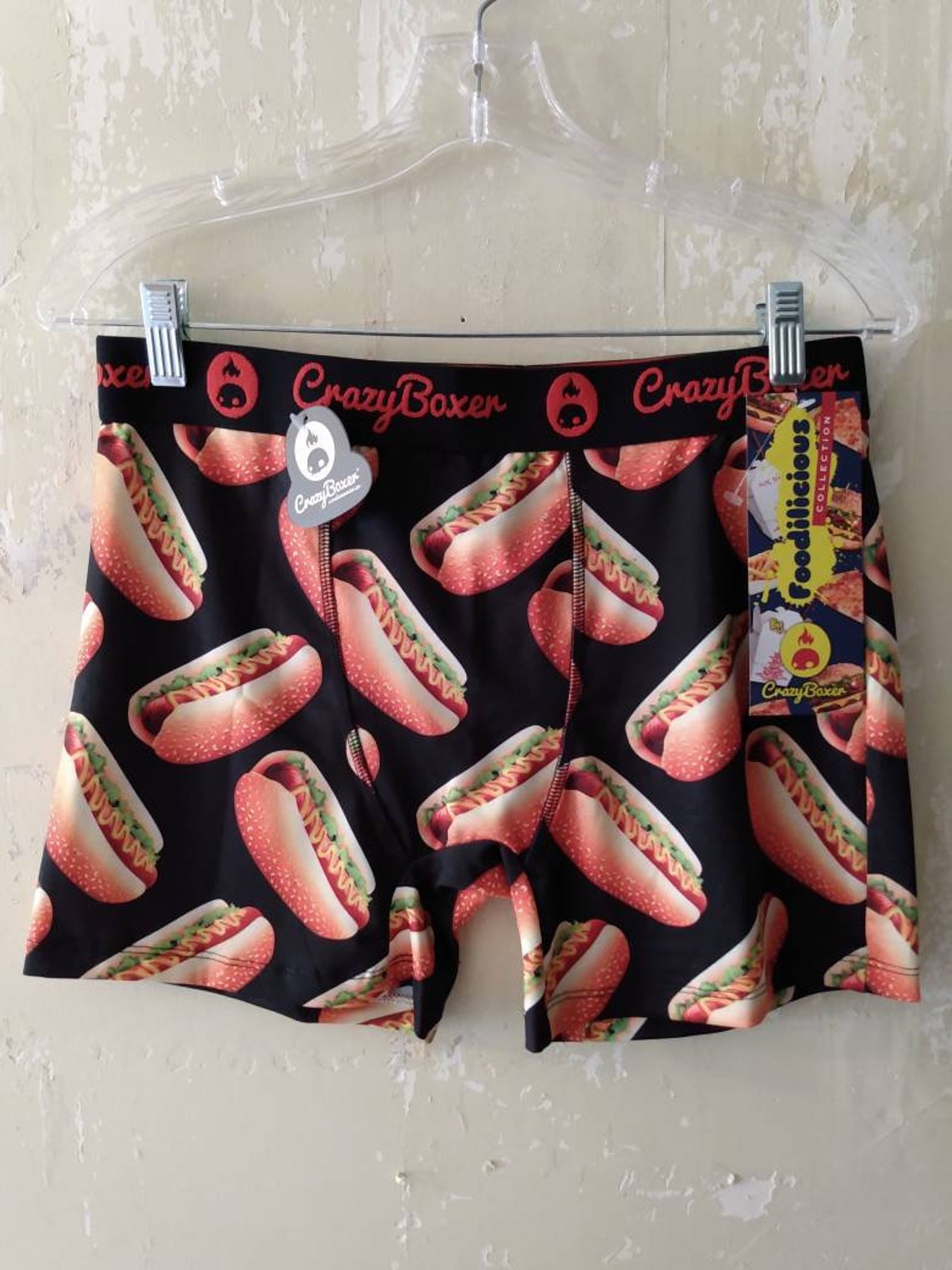 Hot Dog Boxer Shorts Men's Large Underwear Trunks Hot Dog Etsy