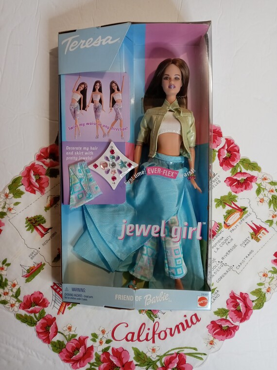 Vintage Jewel Girl Teresa Barbie Flex Waist Hair NIB Etsy