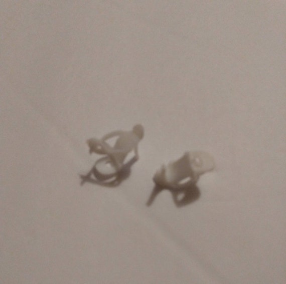 Vintage Barbie Doll Shoes Barbie High Heels White Etsy