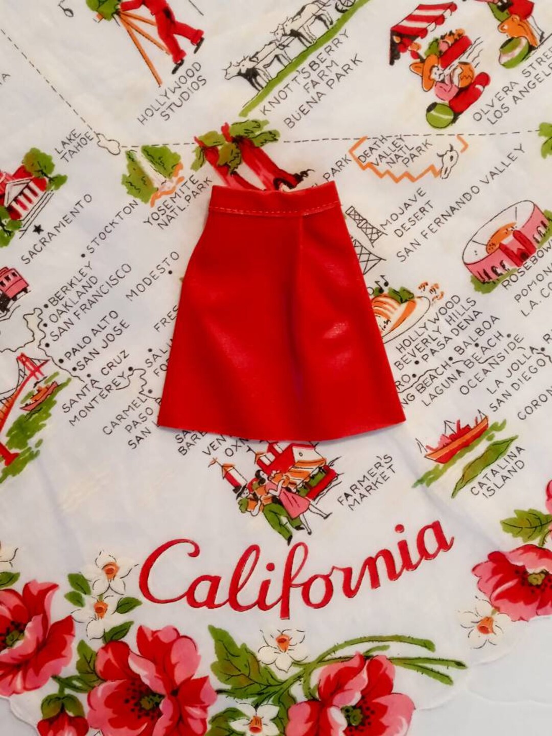 Vintage Tammy Doll Pepper Doll Clothes Red Leather Skirt Etsy