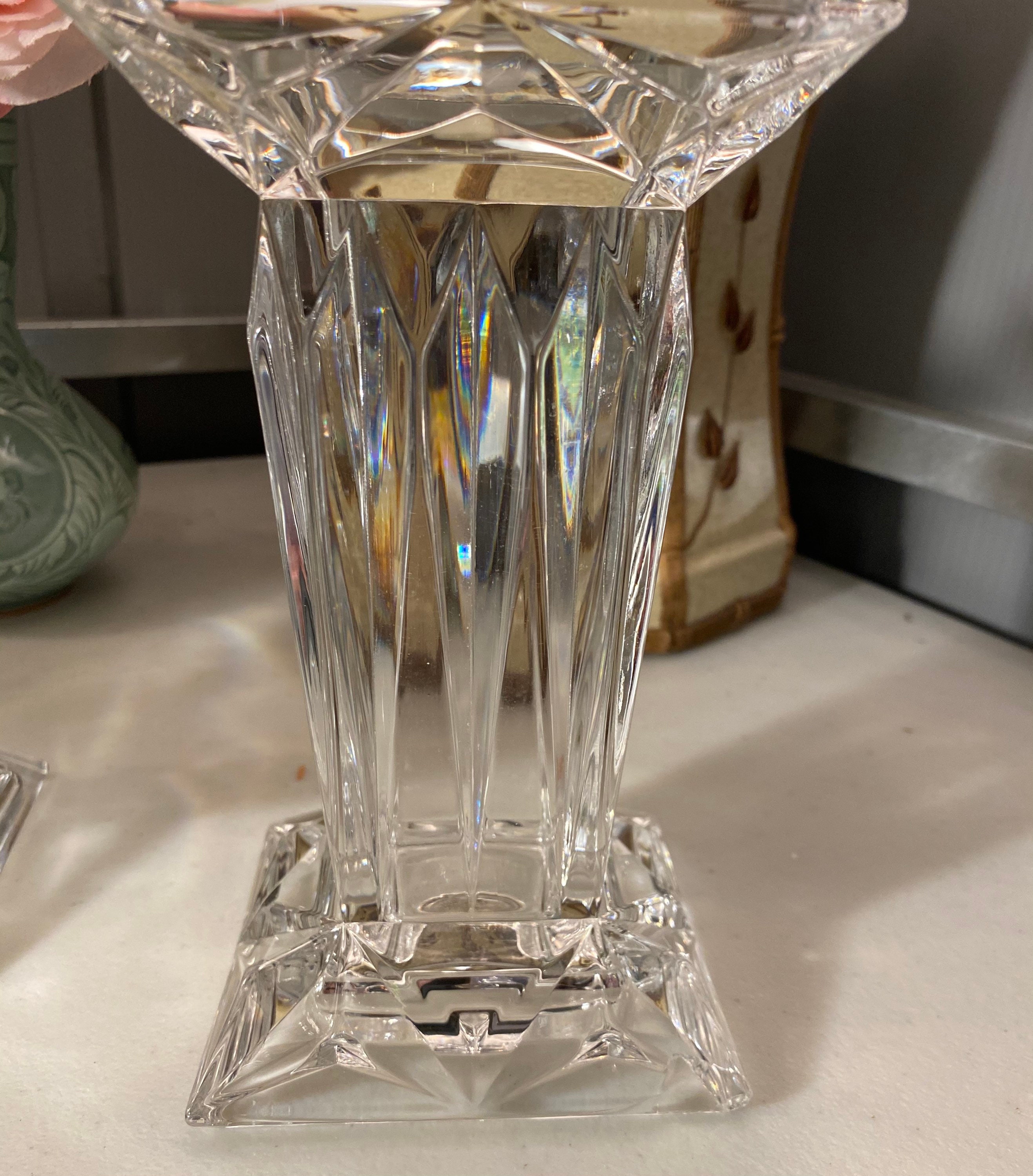Beautiful Elegant Crystal Vase Made in Germany. By PartyLite. Etsy