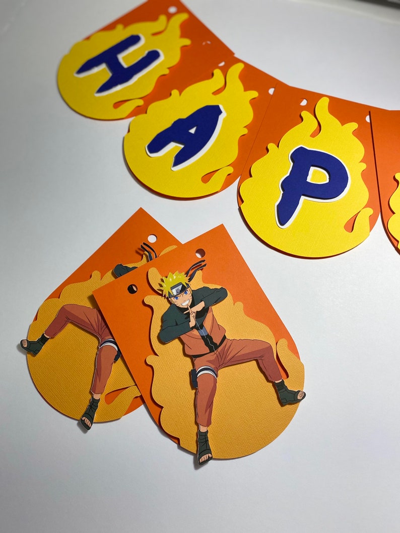 Naruto Birthday Banner Naruto Cake Topper Naruto Birthday | Etsy