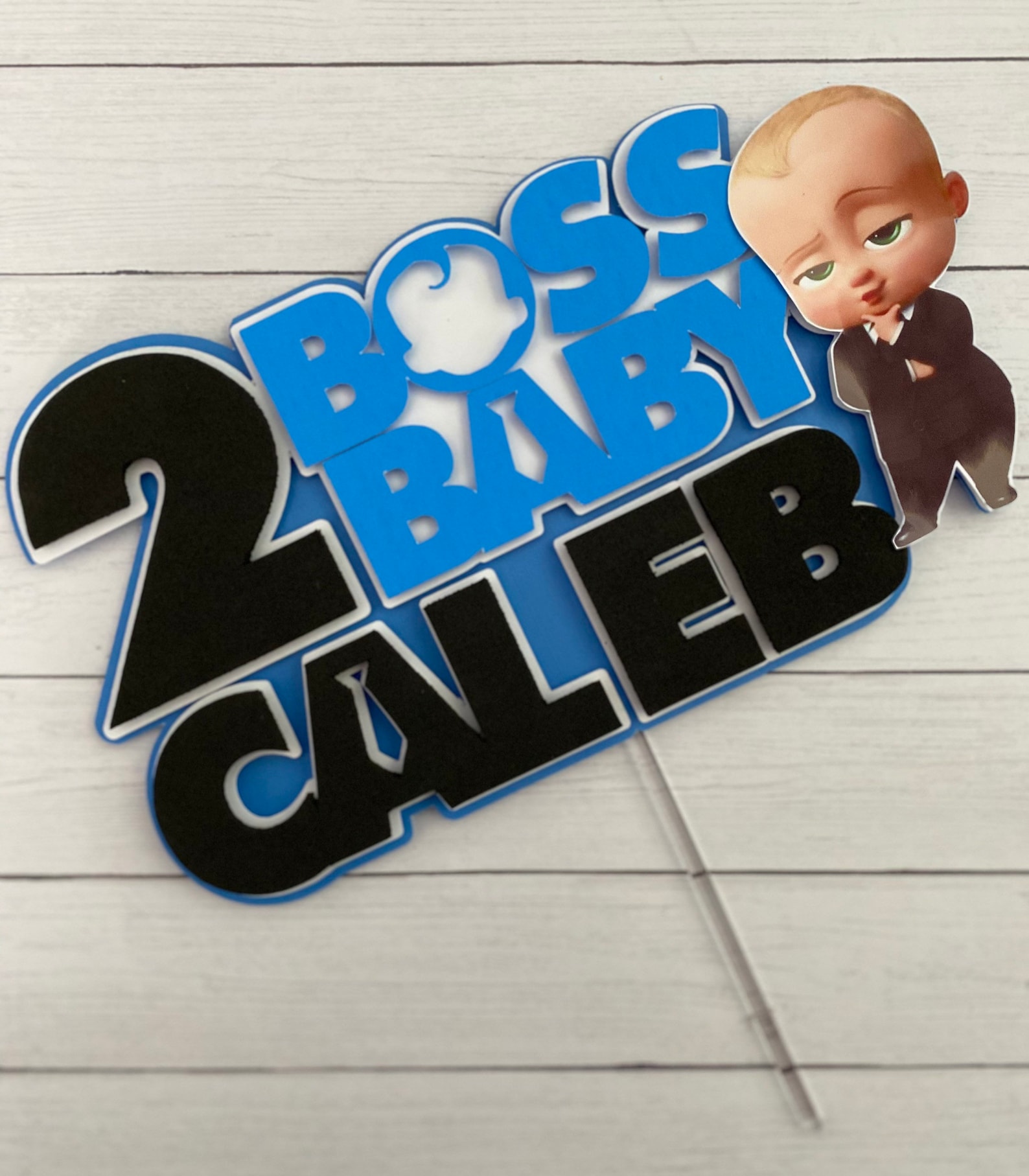 Boss Baby Template Cake Topper