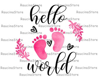Hallo Welt Sublimation, Hallo Welt Baby Sublimation Design, Baby Sublimation Designs, Baby junge Sublimation Designs