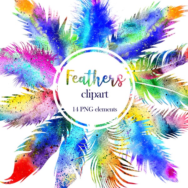 Feather Clip Art - Etsy Australia