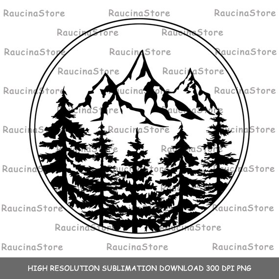 Download Mountains Sublimation Download Sublimation Design Downloads Etsy