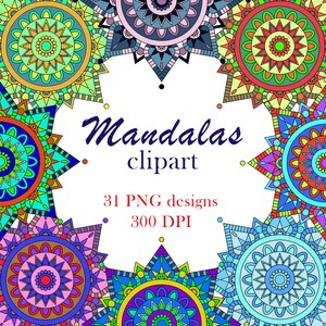 Mandala clipart, mandala design, mandala sublimation, mandala png