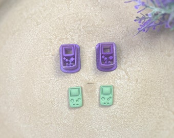 Handheld Gaming Polymer Clay Cutters, Gameboy Sharp Stud Clay Cutters, Nostalgia Resin Embossing, Nature Craft Cutte, Stud Cutter