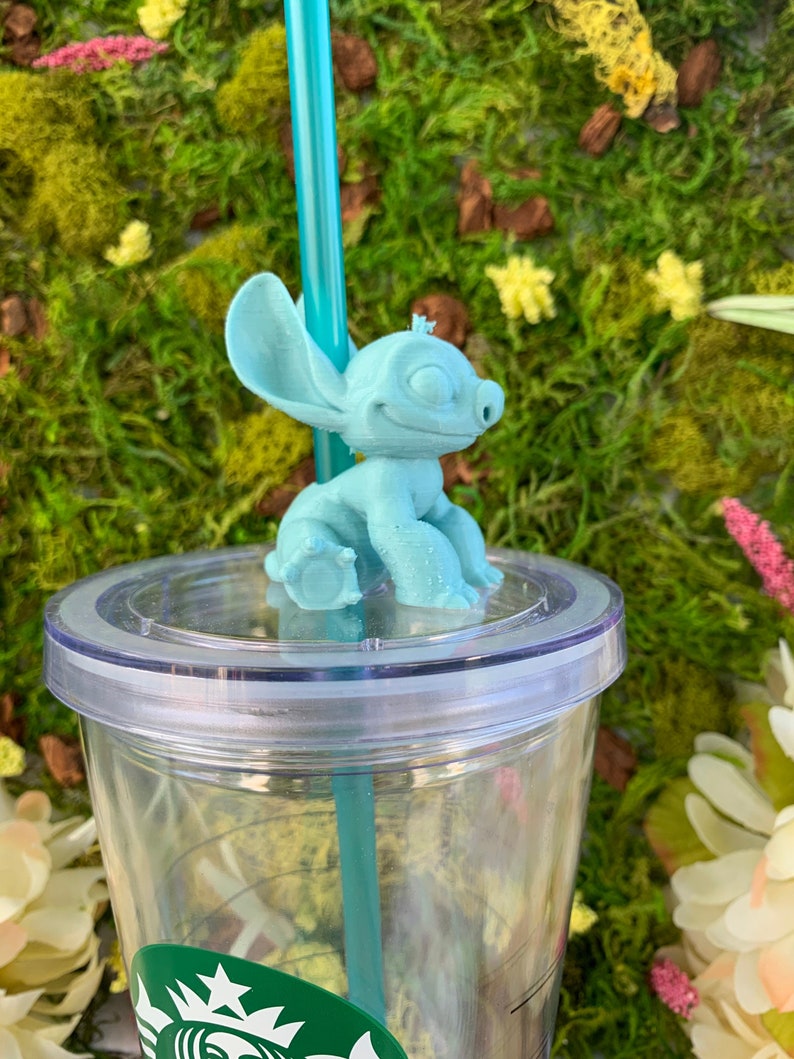 Disney Stitch Straw Topper Lilo and Stitch Straw Buddy Etsy