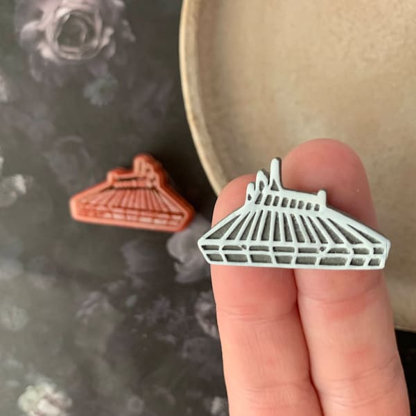 Space Mountain Clay Cutter - Magic Park Embossing Sharp Jewelry Clay Tools, Unique Small Earring, Stud Craft Cutter, Cutter for Polymer Clay