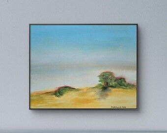 Landscape 1 - 11x14 Colorful Acrylic Landscape Painting on Canvas Signed Original