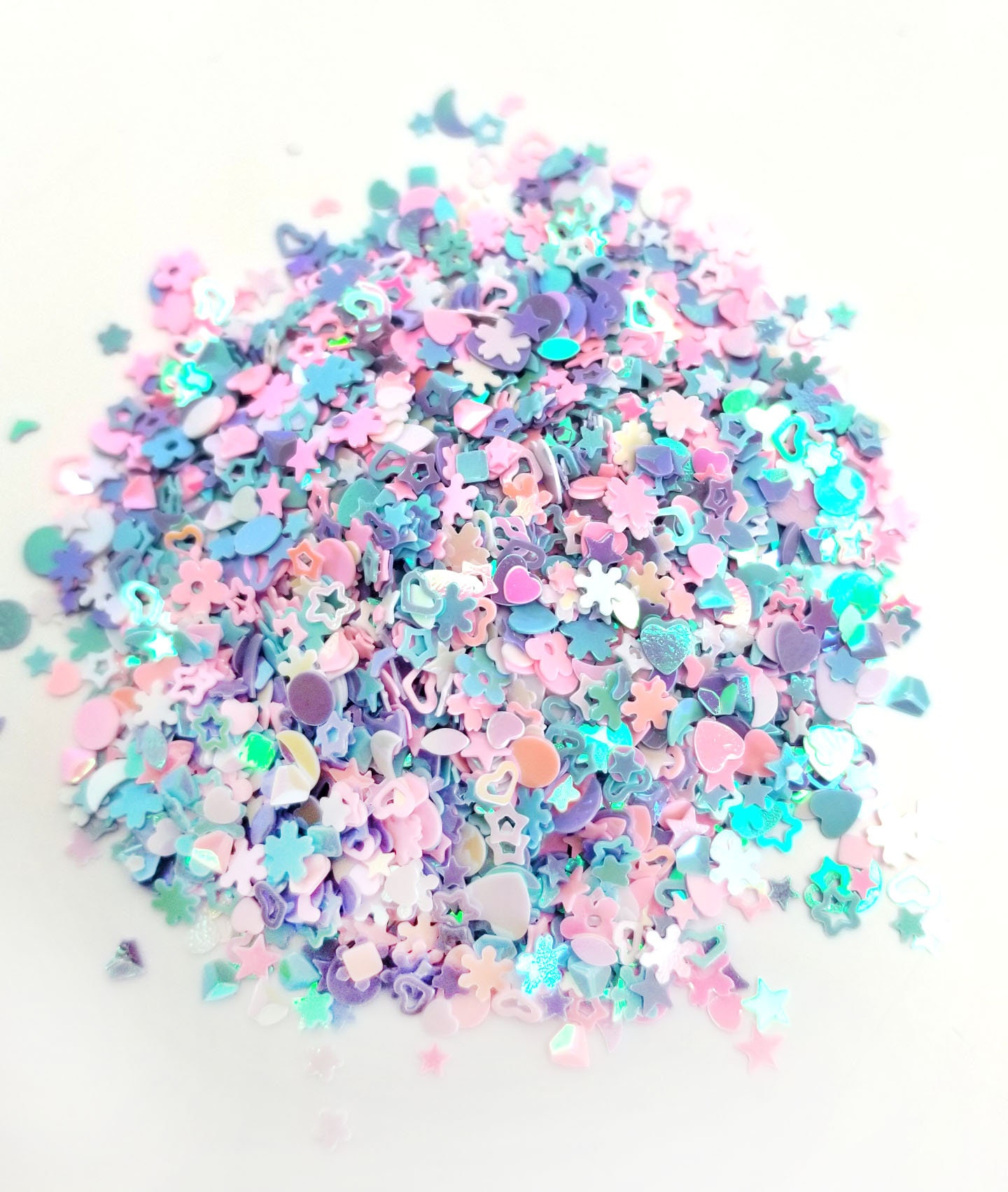 10g Pastel Glitter Kawaii Glitter Kawaii Sequins Pastel Etsy