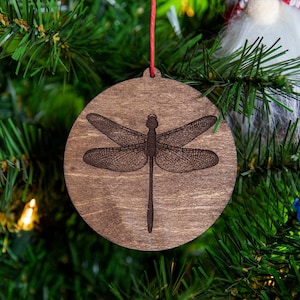 Dragonfly Wooden Ornament