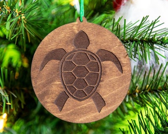 Turtle Wooden Ornament