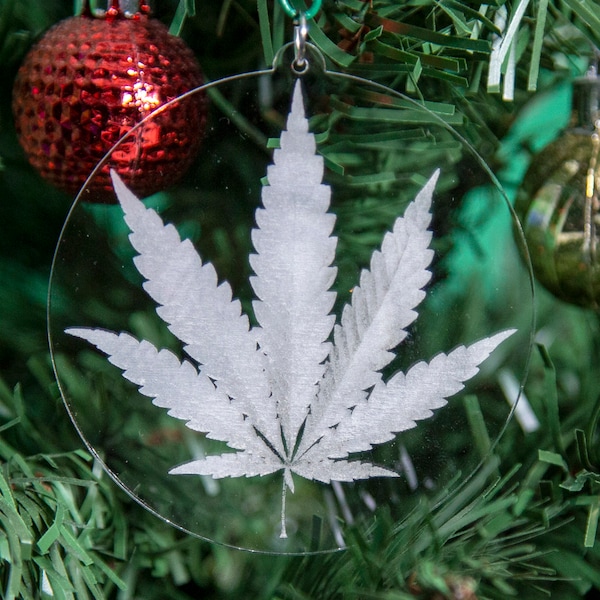 Marijuana Leaf Ornament