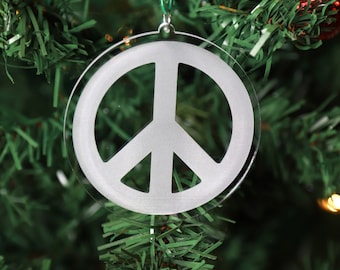 Peace Sign Ornament