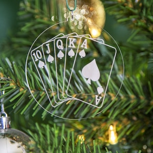 Royal Flush speelkaartornament