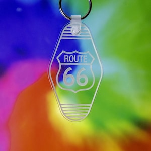 Route 66 Retro Motel Key Chain