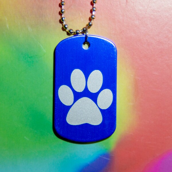 Dog Print Necklace Etsy