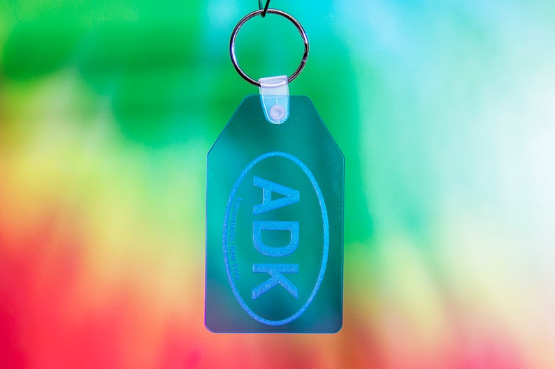 ADK Adirondacks New York Plastic Key Chain