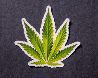 Medical Marijuana Cross Vinyl Decal Sticker - 420 Pot Leaf Cannabis Car Decal