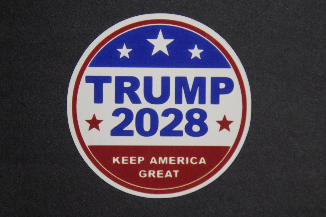 Trump 2028 Vinyl Sticker - Etsy